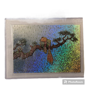 Couple of Birds in the rain - Spusta - Sparkle foil